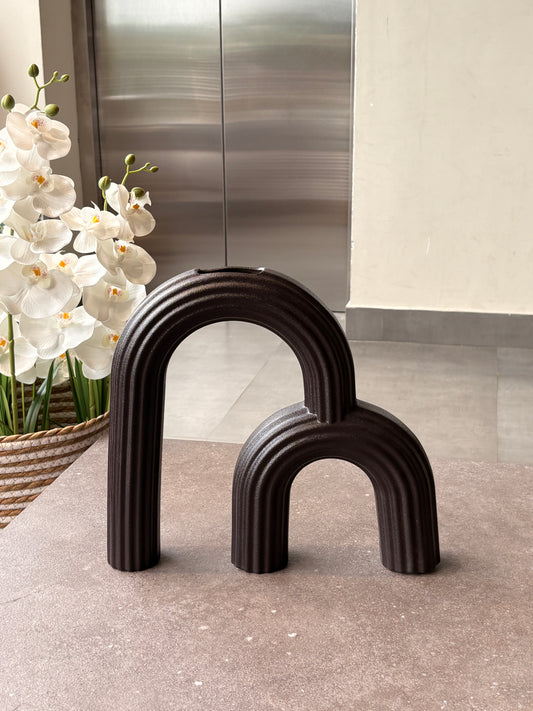 Nordic style ceramic arch vase