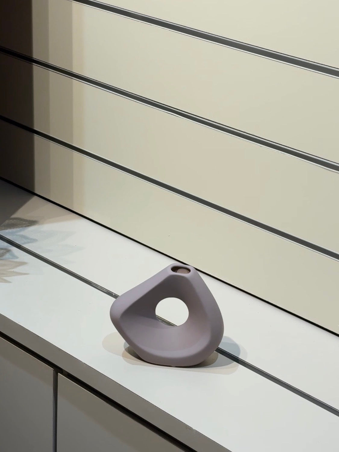 Ceramic donut vase