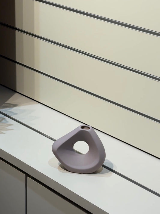 Ceramic donut vase