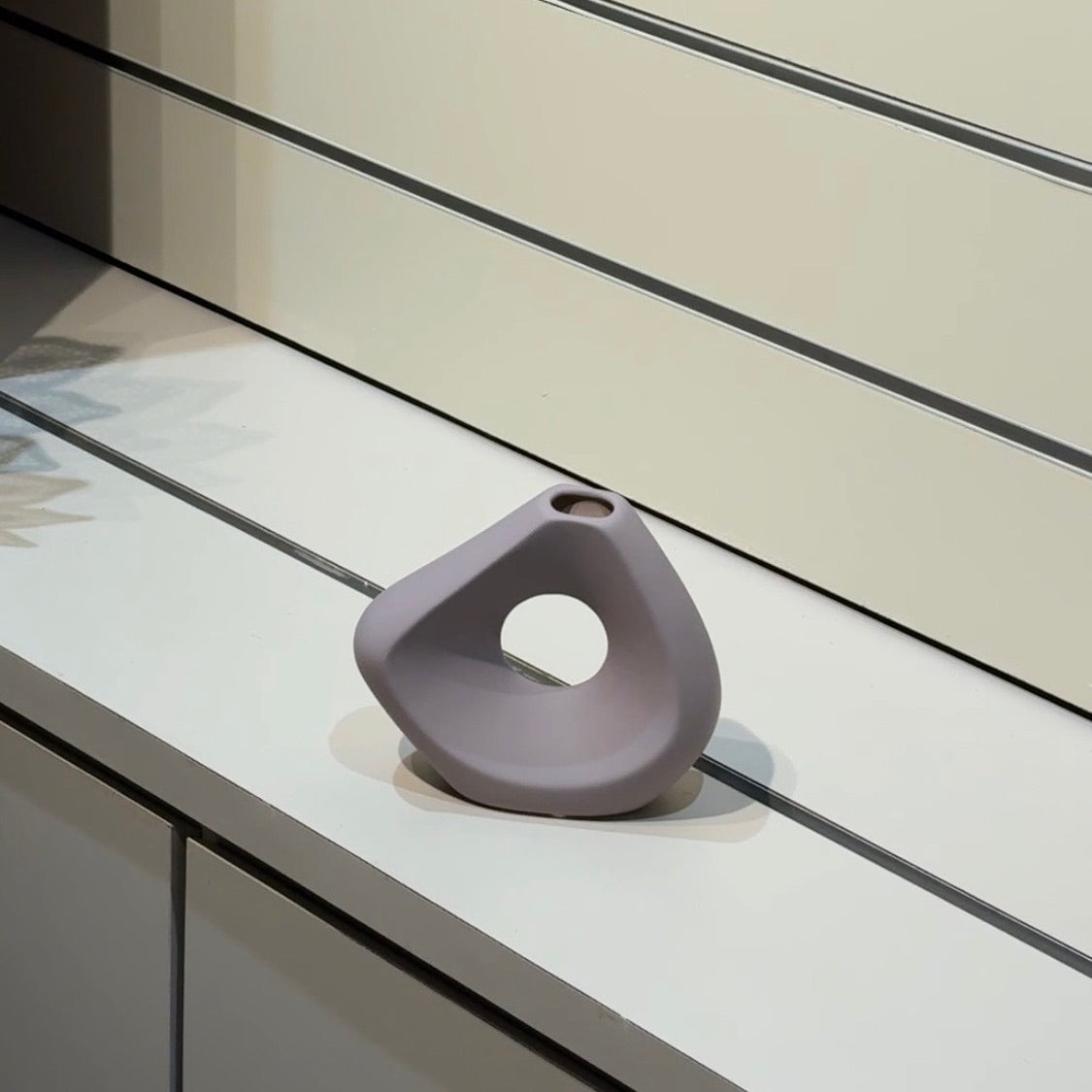 Ceramic donut vase